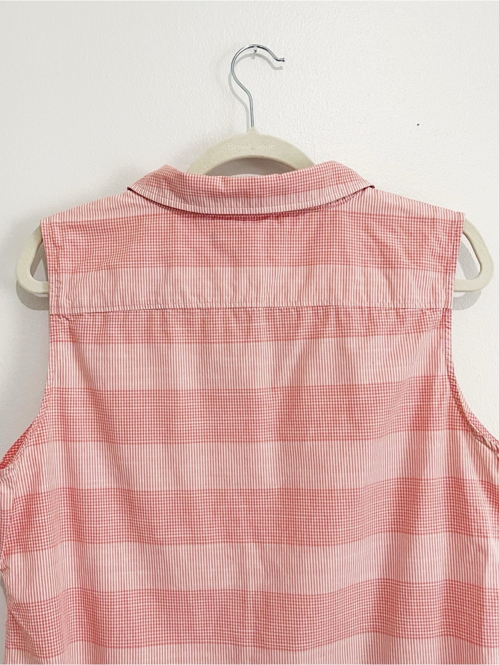 Tommy‎ Hilfiger Pink Plaid Gingham Shirt Dress Tie Waist Coastal Preppy Size 16 - Picture 7 of 14